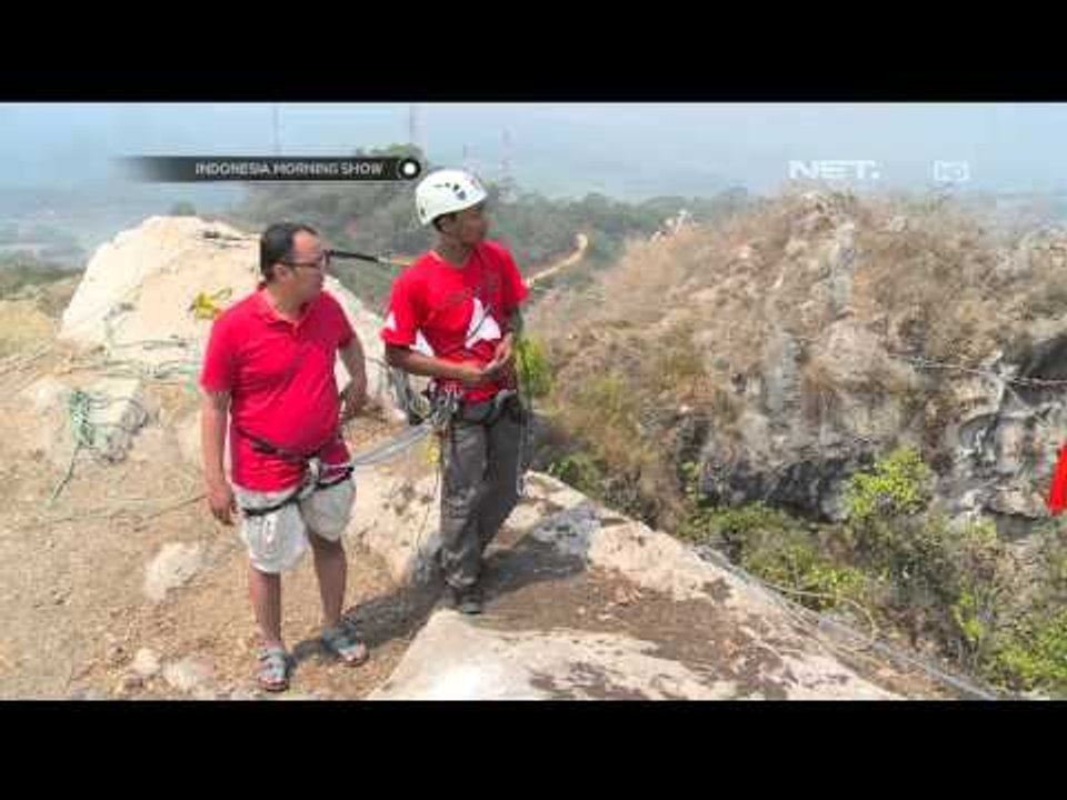 Mas Febri Hammocking di Tebing Hawu Padalarang, Bandung - IMS