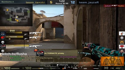 CS:GO - FROZEN INHUMAN 1v4 CLUTCH!