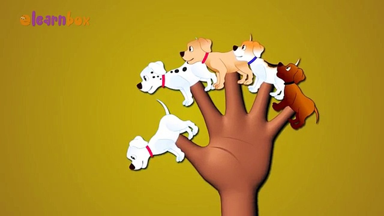 Dog Cartoons Animation Singing Finger Family Nursery Rhymes for Preschool Childrens Song