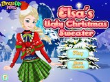 Elsas Ugly Christmas Sweater - Elsa Dress Up Game - Elsa Fashion Frozen Games For Girls