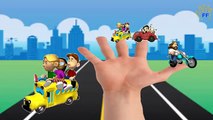 Learn Street Vehicles Finger Family Song | School Bus Car Finger Family Nursery Rhymes For Children