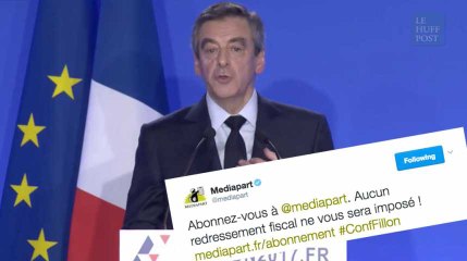 François Fillon attaque violemment "Médiapart"... qui s'en amuse