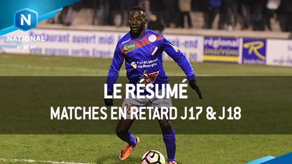 Championnat National : les buts des matches en retard (J17&J18)