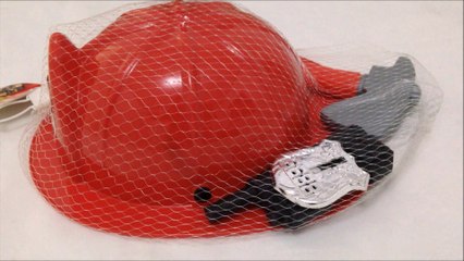 Capacete Bombeiro Machado Distintivo Infantil Kit Com 4 Peças Bombeiro - Brinquedo