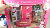 Hello Kitty & Rilakkuma 헬로키티 리락쿠마 냉장고 폴리 자판기 장난감 입니다 Hello Kitty Refrigerator Toys ハローキティ のおもちゃ !!!