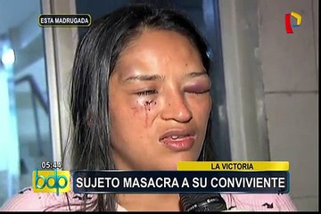 La Victoria: sujeto es intervenido tras golpear salvajemente a su pareja