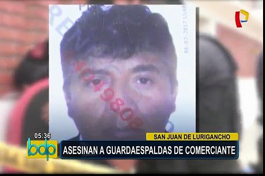 SJL: caen sujetos acusados de asesinar a guardaespalda de comerciante