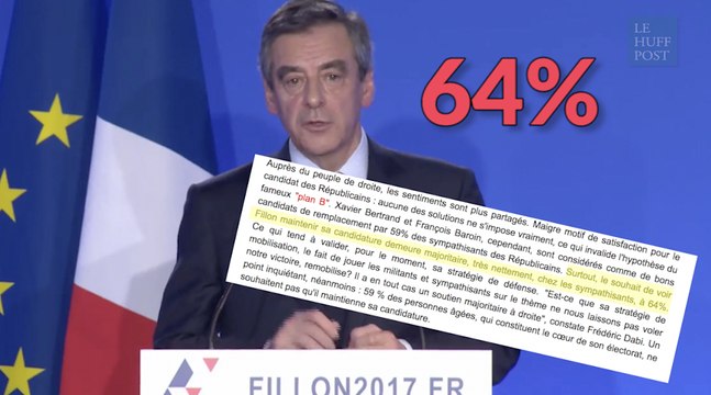 Fillon déteste les sondages? Il semble penser l'inverse quelques minutes plus tôt