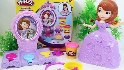 Sofia The First Play Doh Amulet & Jewels Vanity Set Disney Princess Princesita Sofia Juguetes