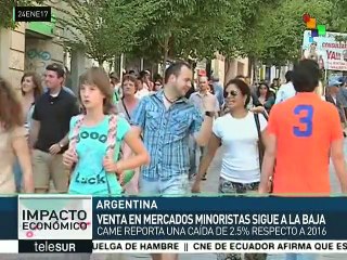 Empresarios argentinos dicen que política económica reduce las ventas