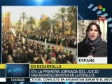 Miles de simpatizantes salen a las calles para apoyar a Artur Mas