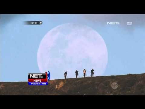 Fenomena Alam Bulan Super atau Supermoon di Selandia Baru - NET24