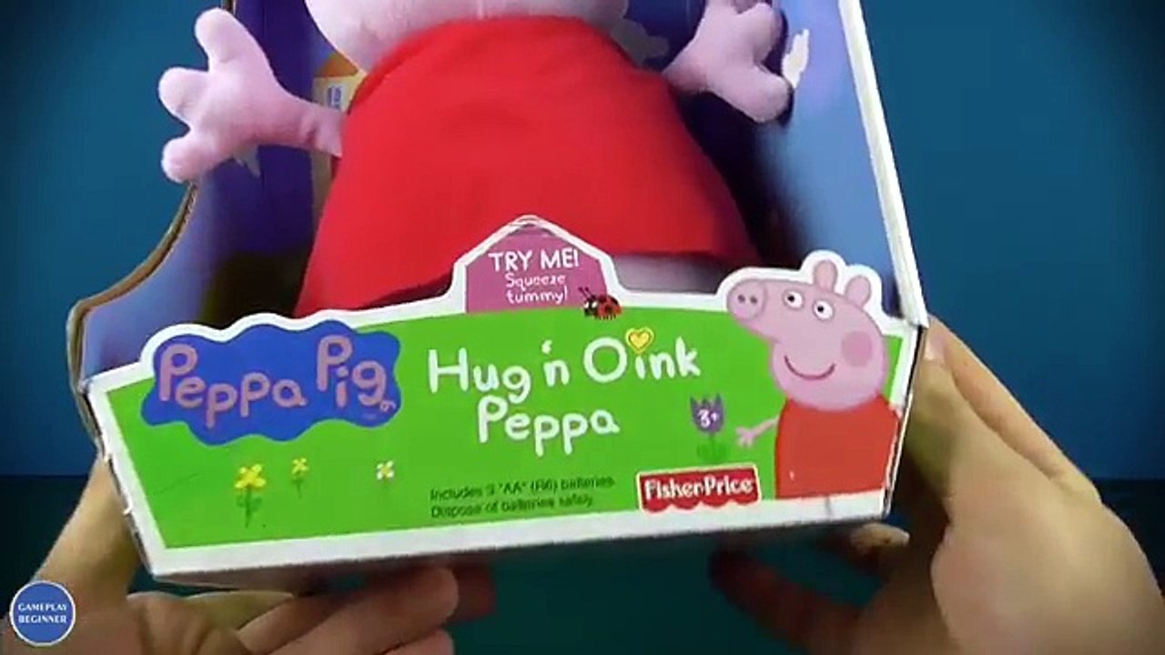 Peppa Pig Hug n Oink Peppa - Fisher-Price Talking Plush