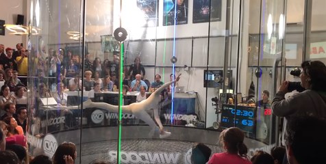 Wind games 2017 : La magnifique choréraphie en apesanteur de Maja Kuczynska dans une soufflerie