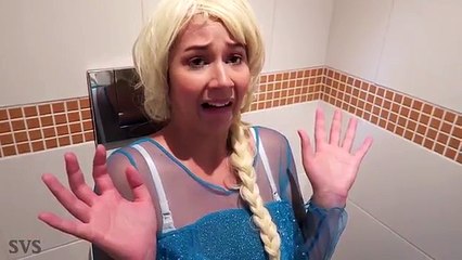 Frozen Elsa & Spiderman vs JOKER - TOILET BATTLE w/ Poo Colored Balls - Funny Superhero Video