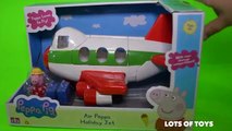George Packs Too Many Toys For the Holiday Peppa Pig Airplane Set Toy Review