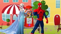 Spider-man became the bat Maleficent Frozen Elsa Finger Family Nursery Rhymes Lyrics