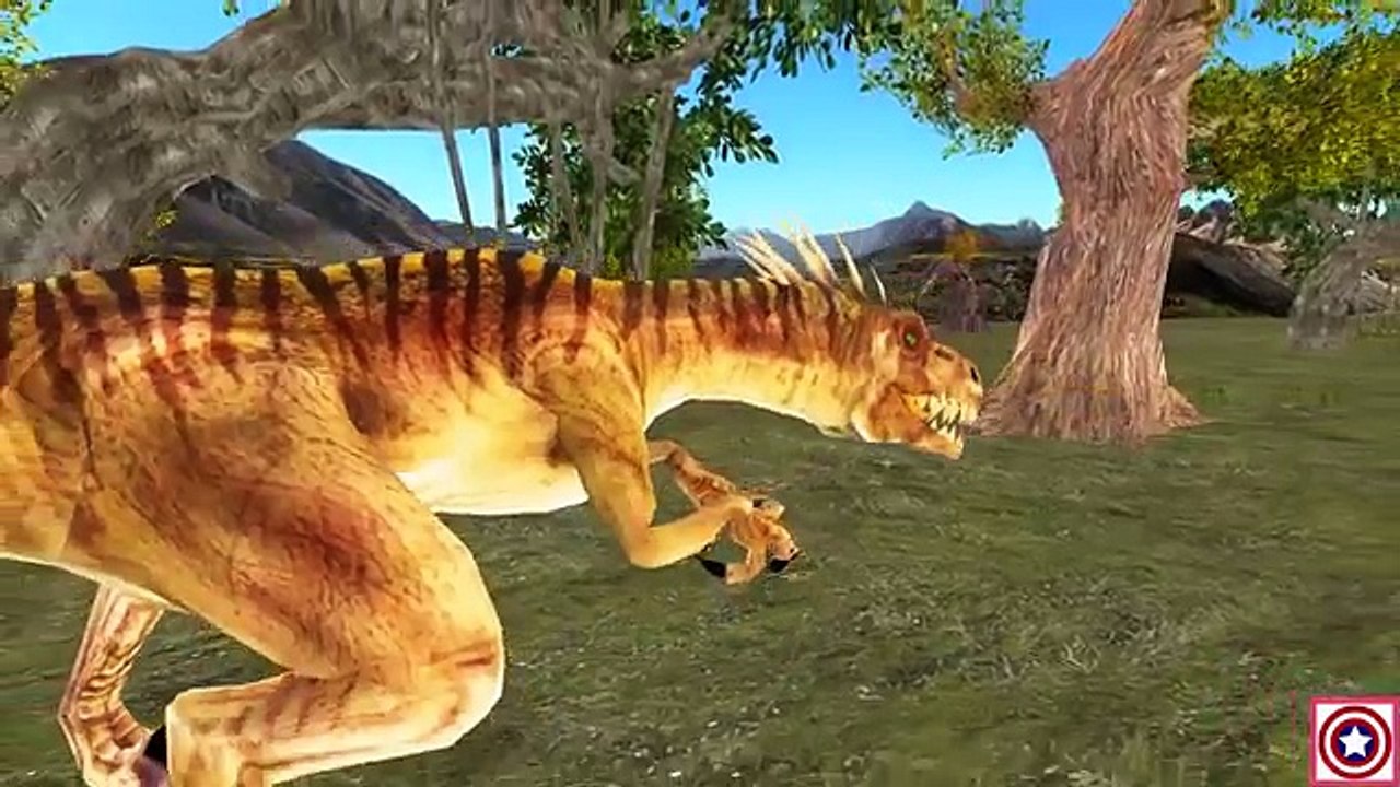Learn Colors With Animals Dinosaurs Elephant Gorilla- Colours for Children Animal Nursery Rhymes