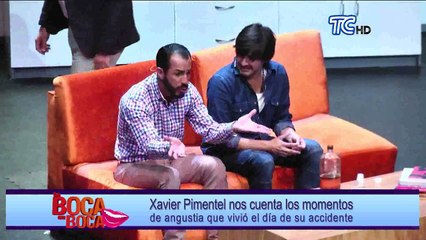 Xavier Pimentel se recupera después del accidente que sufrió en su moto