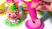 Play-Doh Sundae Clowns Ice Cream Sorbet Playdoh Dough Playdough Cooking Play Kids Kitchen