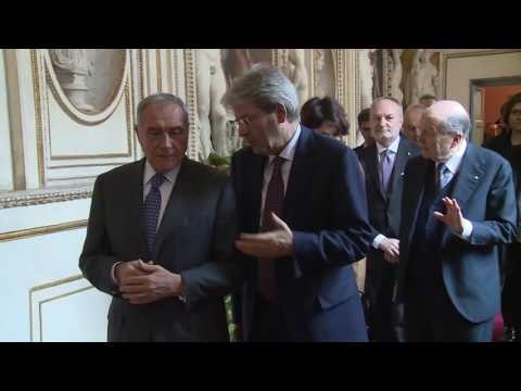 Roma - Gentiloni all'inaugurazione dell'Anno giudiziario della giustizia amministrativa (31.01.17)