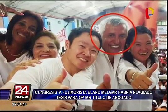 Fujimorista Elard Melgar habría plagiado tesis para optar título de abogado