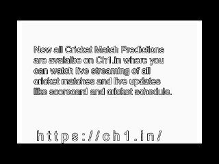 Live Cricket Scores, Match Prediction & Match Previews