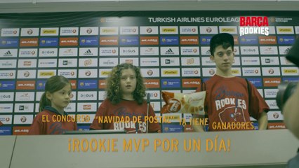 Barça Rookies. ¡Ganadores del concurso "Navidad de postal" disfrutan de una experiencia increíble!