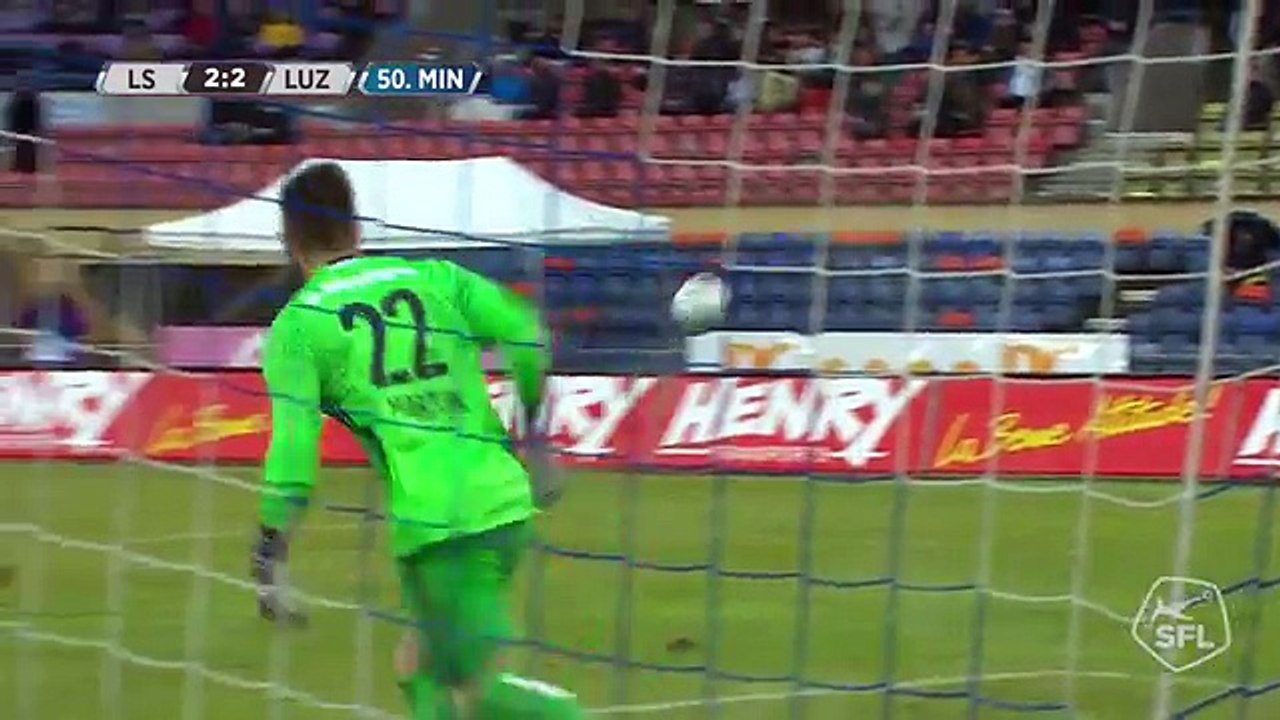 Lausanne 4:4 FC Luzern (19.Spieltag Swiss Super League. 5 February 2017)