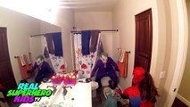 Superheroes Dancing in a Bathroom: Spiderman, Frozen Elsa, and Joker Funny Movie in Real Life