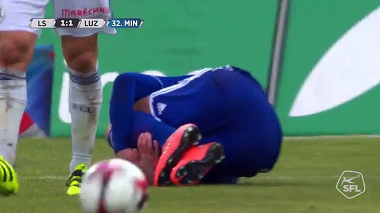 Lausanne 2:1 FC Luzern (19.Spieltag Swiss Super League. 5 February 2017)