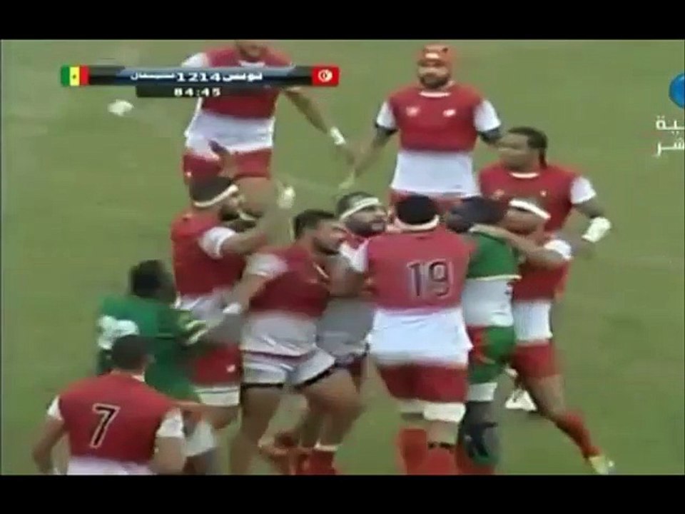 bagarre  lors d'un match de rugby