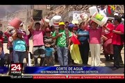 Sedapal cortará servicio de agua por 24 horas a cuatro distritos de Lima