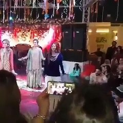 Beautiful dance on Wedding by Beautiful Sanam Chaudhri and Nimra