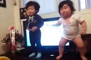 What a dance by a chubby Korean baby