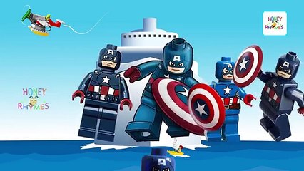 Lego Captain America Finger Family Nursery Rhyme | Captain America Finger Family Songs For Children