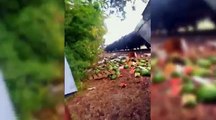 Train Destroys Watermelon Truck | Gallaghers Final Act