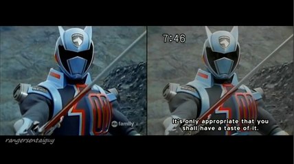 Power Rangers Shadow Ranger First Appearance (PR and Sentai version)