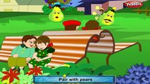 Pears Rhyme | Fruit Rhymes for Children | Nursery Rhymes for Kids | Most Popular Rhymes HD