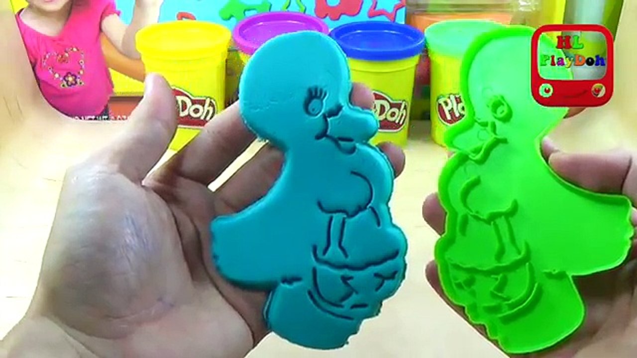 Learn Colors for Children Animals Molds Fun Play Doh Crocodile & Finger Family Nursery Rhymes