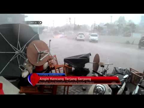 Angin Kencang Merusak Tempat Makan di Tangerang Selatan - NET24