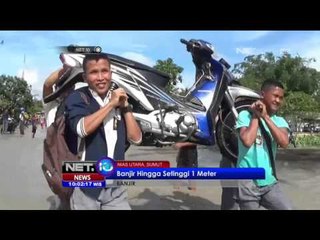 Jalur Nias Utara   Sitoli Lumpuh Karena Banjir - NET 10