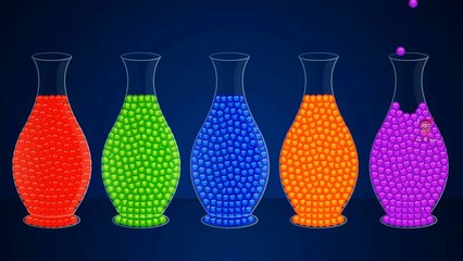 COLORS for Children to LEARN Candy Inside Baby Bottles | Learning Colours to Kids Toddlers Babies