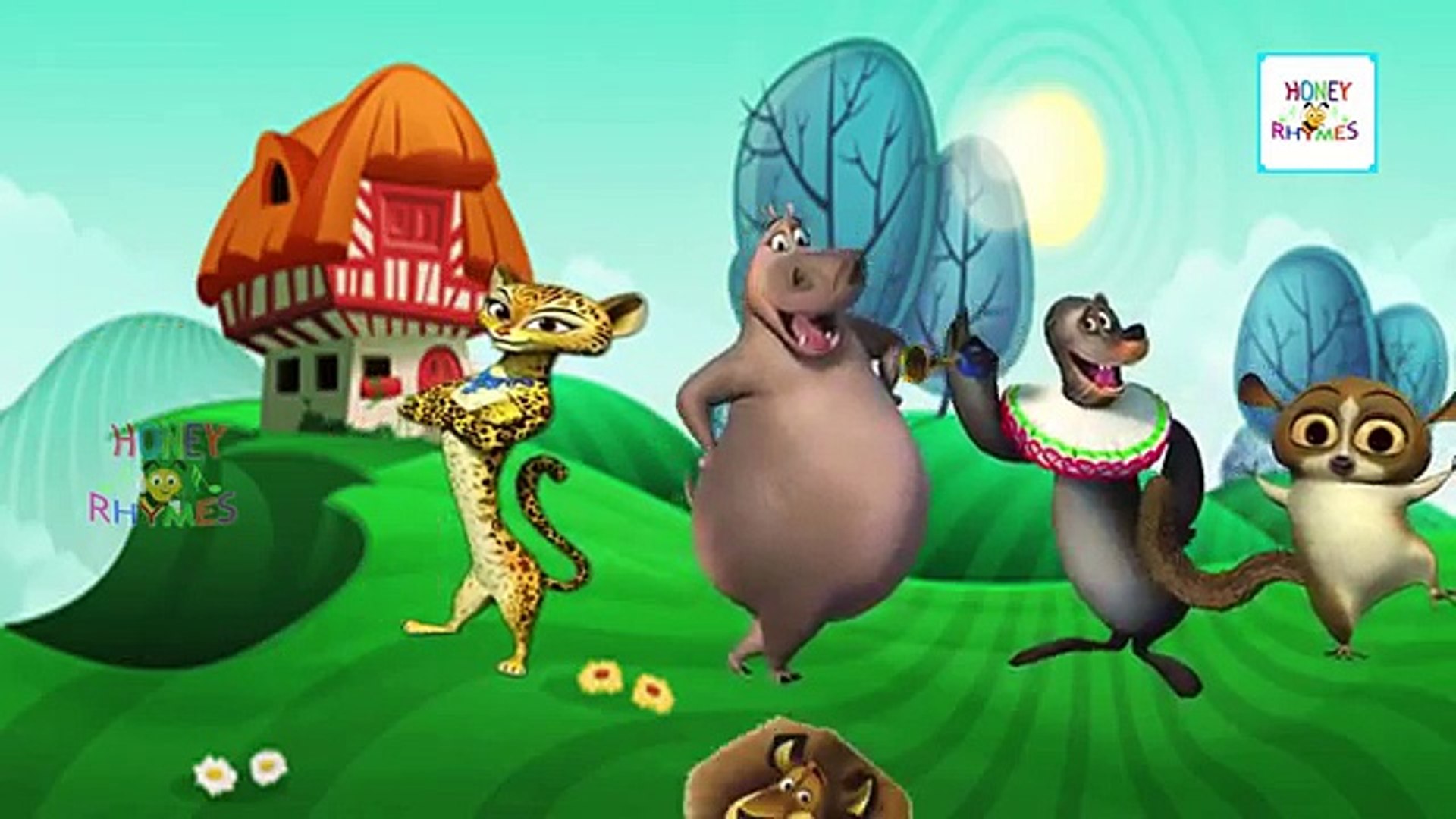 ⁣Madagascar Cartoon Finger Family Nursery Rhymes | Cartoon Animation Children Rhymes & Songs
