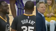Kevin Durant and Draymond Green Get Into ANOTHER FIGHT, Coach Kerr EJECTED vs Kings