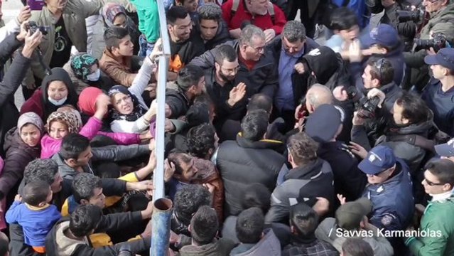 Refugees Block Police From Entering Elliniko Camp in Athens