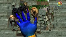 Tiger V/S Lion Finger Family Nursery Children English Animated 3d Animals animated rhymes