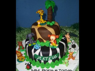 Bolos Safari para Festa Infantil