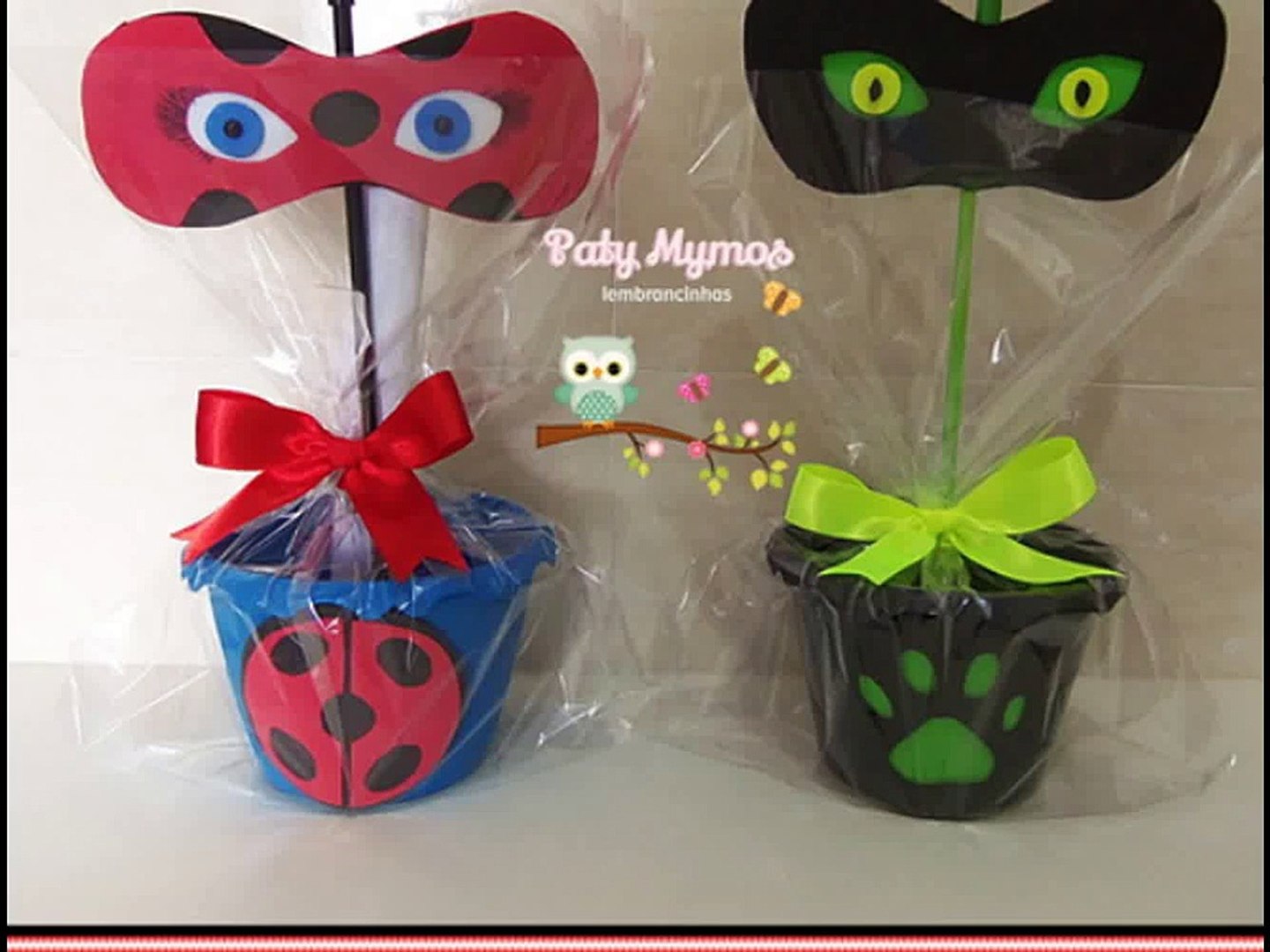 Centros de Mesa Miraculous - LadyBug para Festa Infantil - Vídeo Dailymotion