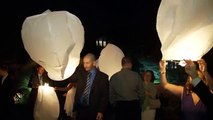 Vanessa & Kens Wish Lanterns | A Flying Lantern Wedding Ceremony | The Estates of Sunnybrook GTA